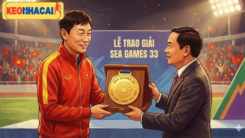 HLV Kim Sang-sik nhận huy chương vàng đặc biệt tại SEA Games 33 hlv-kim-sang-sik-nhan-huy-chuong-vang-dac-biet-tai-sea-games-33